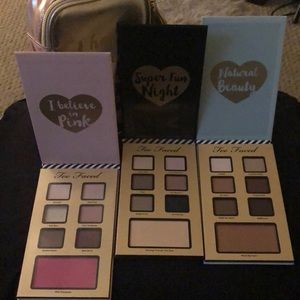 Too Faced Eyeshadow Trio w/Case NWOT